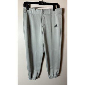 adidas Kids Light Gray Baseball Pants